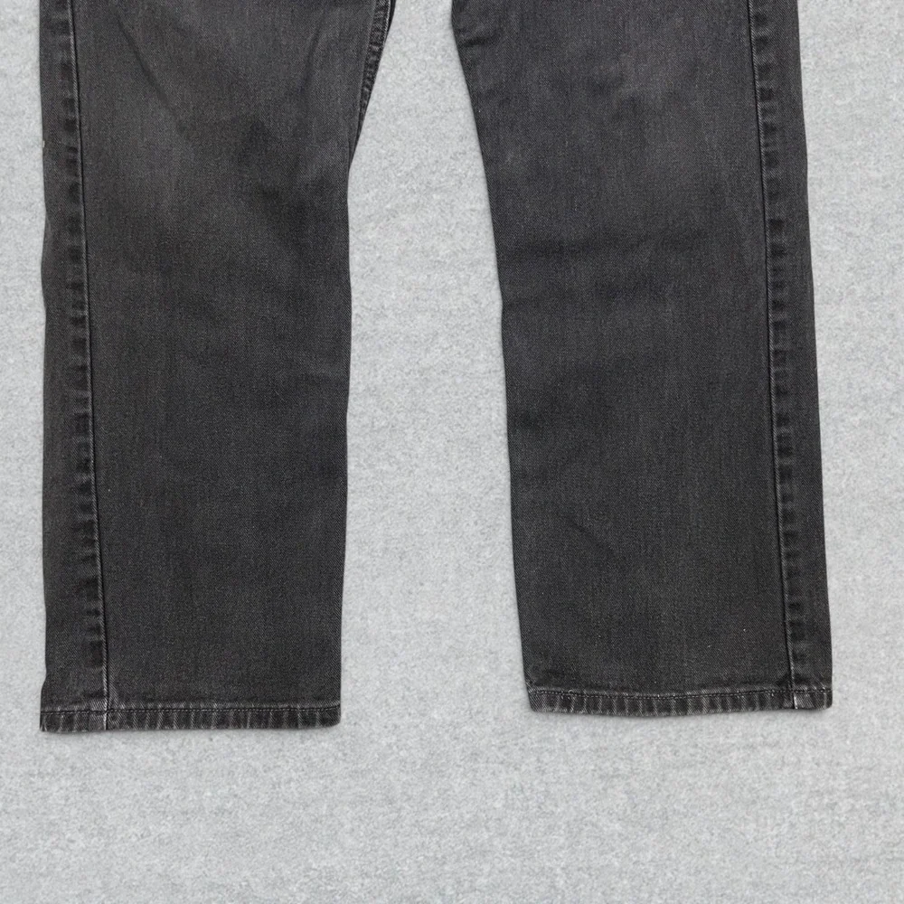 Vintage Levi's 505 Jeans Men's 35x29 Black Fade Regular Fit Straight Grunge 2002